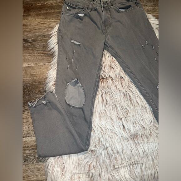 PACSUN women’s grey distressed skinniest jeans - Picture 2 of 10